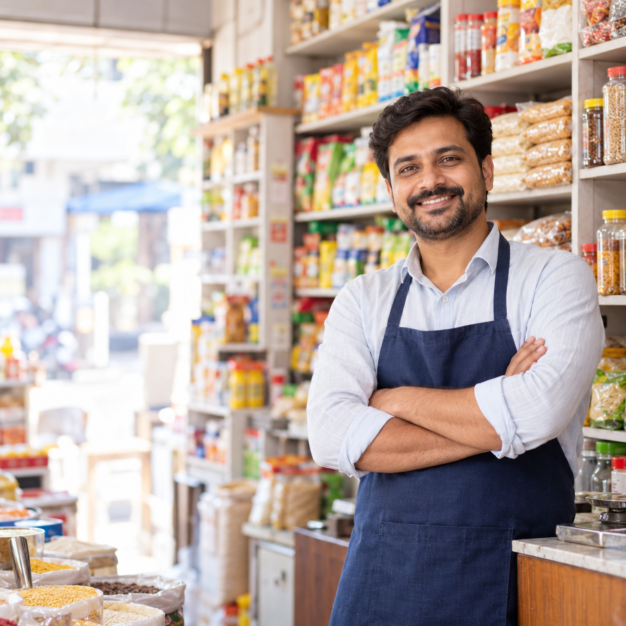 Indian kirana store owner ready to grow online
