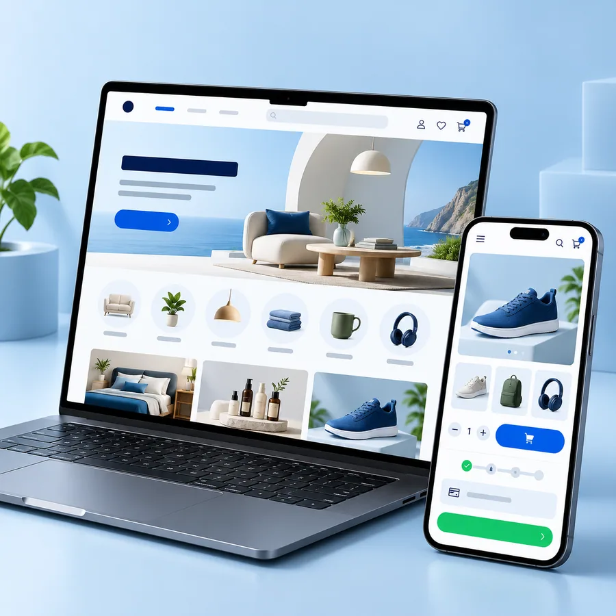 E-commerce Store website mockup